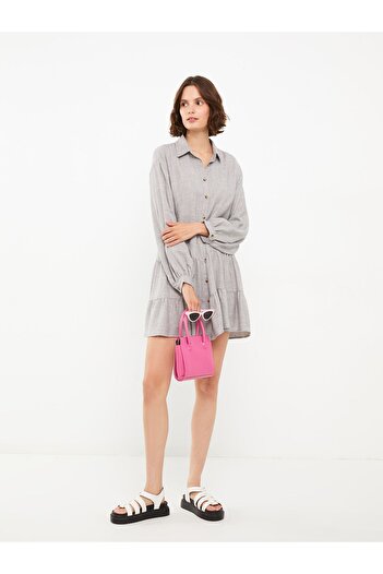 LC Waikiki Long Sleeve Straight Women's Shirt Dress