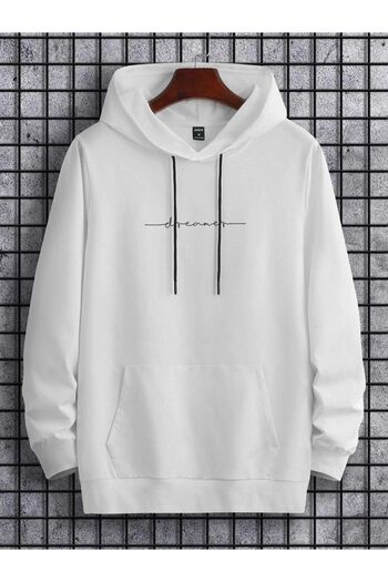 Altamira Φούτερ με κουκούλα Unisex White Dream Printed Oversize