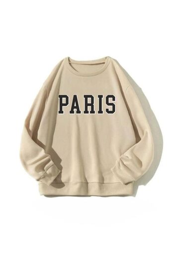 Altamira Φούτερ Unisex Beige Paris Crew Neck