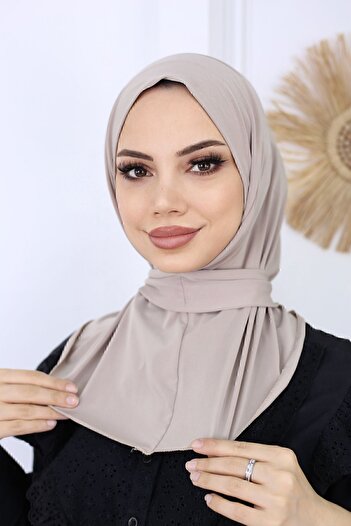 feronis Hijab Women's Hijab Bonnet Ready Turban Shawl with Snap Fasteners