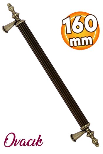 Badem10 160 MM-16.0 CM Ovacık Metal de lux - Mâner pentru dulap de bucătărie antic, învechit, învechit