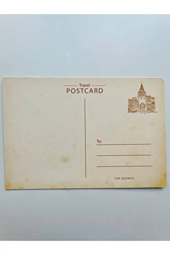 GALATA GIFT Istanbul Themed, Postcard, Nostalgic, Kraft, Card, Postcard, 16*11cm