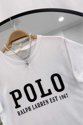 YEDİLALE Long Printed Short Sleeve T-Shirt