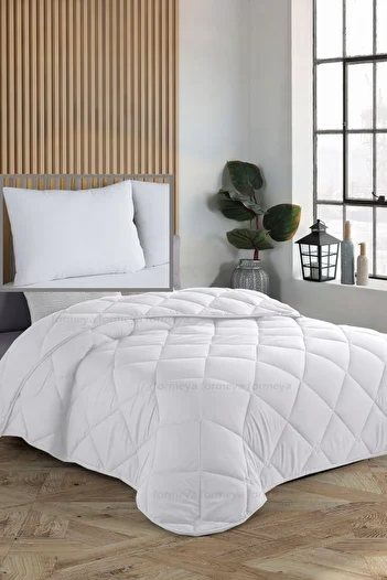 Formeya Single White Quilt and Pillow Set 155*215 cm