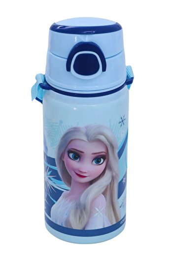 Frocx FrozenSaltoRider 500MlSteel Water Bottle and Flask with Straw - Hanging String 42655