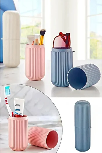 AYGÖREN HOME Travel Type Accessory Carrying Container Glasses Toothpaste Storage Box Makeup Brush Box