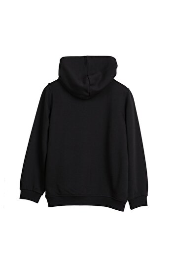 Bad Bear Mono Siyah Çocuk Kapüşonlu Sweatshirt
