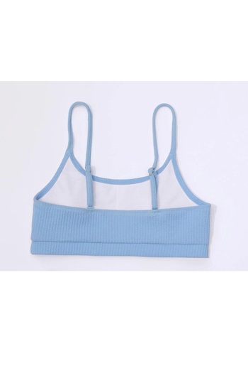Angelsin Yüksek Bel Özel Kumaş Tankini Bikini Üstü