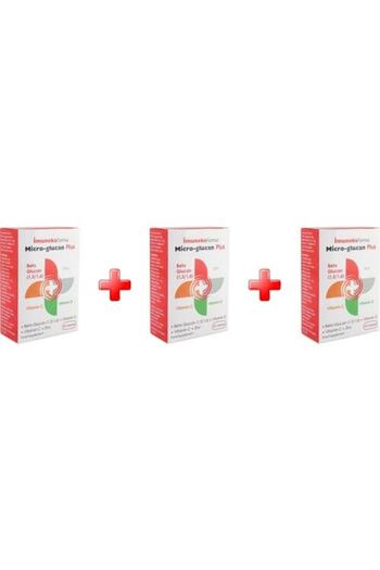 Imuneks Micro Glucan Plus Beta Glucan - 30 Capsules 3 Pack