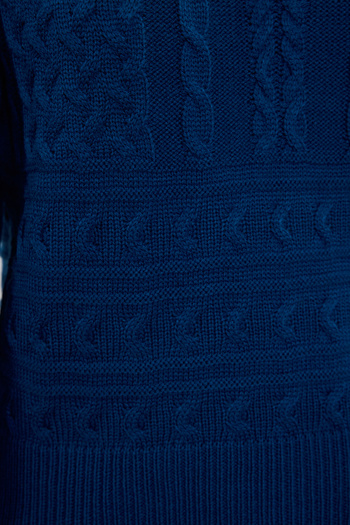 Edit by Trendyol Πλεκτό πουλόβερ Indigo Regular - Μαλλιά πλεγμένα TEDAW25KZ00000
