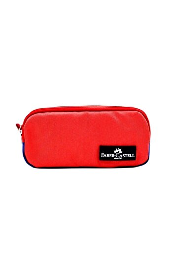 Faber Castell Faber-Castell Move Double Compartment Pen Holder 23-1 Red-Blue