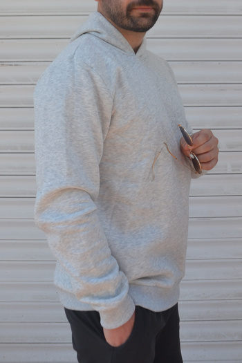 OXVİN Συμπαγές βαμβακερό φούτερ Winter Hodies 3 Thread - Original Fit