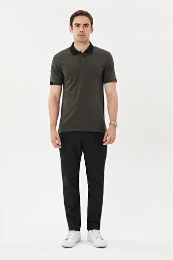 Exuma Polo Neck T-Shirt m 801 - Khaki 1412036 -801