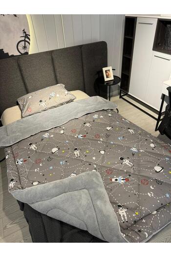 Violacasa Single Double Sided Welsoft Quilt Space Smoked
