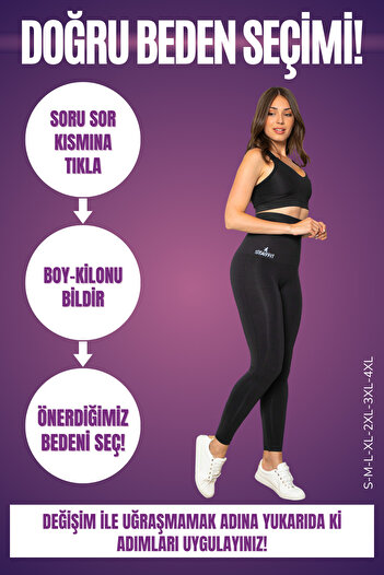 STAYFİT Women's Black High Waist Slimming Corset Leggings - Firming Corset - Postpartum Recovery