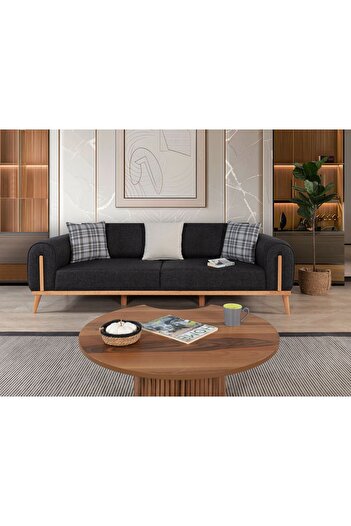 Ak sofa Leon Koltuk Takımı Antrasit 3 3 1 1