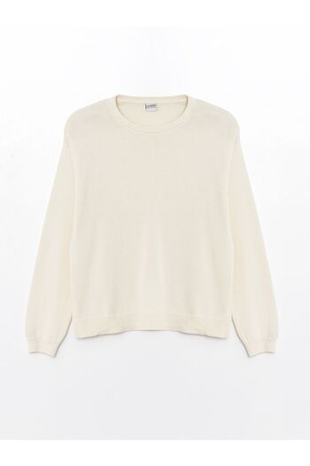 LC Waikiki Crew Neck Long Sleeve Basic Girl's Knitwear Sweater
