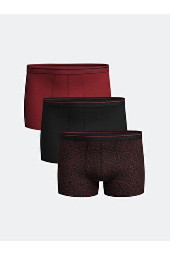 LC Waikiki Flexible Cotton 3-Piece Men's Boxer Set - Standard Mold