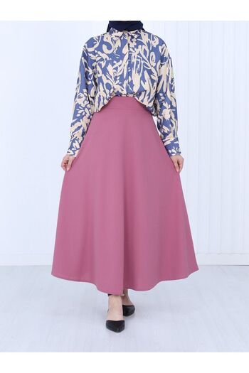HİJABAYA Design de fustă evazată cu fermoar