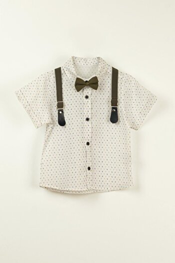 LULU Kids Yaman Boy's Summer Suit - Set of 4 with Bow Tie and Slopet