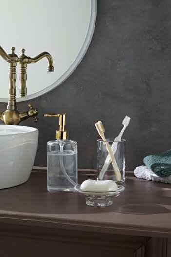 Glamis Selen Concept Clean Model Handmade Glass Bathroom Set Set of 3