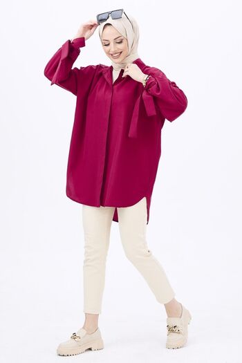TOFİSA 10811-burgundy Tunic