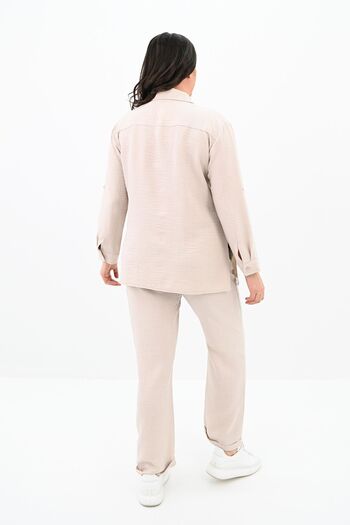 Koza Butik Women's Plus Size Shirt Set 8094-24