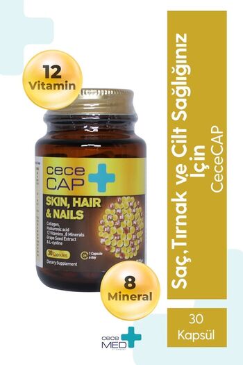 cece med Cece Cap Skin Hair Nails (Leather Hair And Nail) 30 Capsules