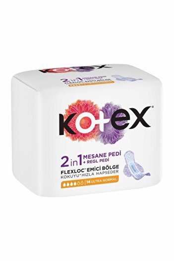 Kotex Ped 2in1 Regl + Mesane Ultra Normal 14