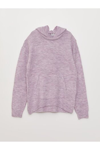 LC Waikiki Girl - Hooded Basic Knitwear Sweater