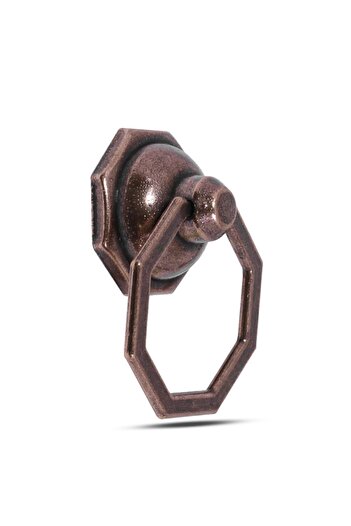 Badem10 Pendulum Octagonal Metal Antique - Antique Ring Furniture, Kitchen Drawer and Cabinet Handles
