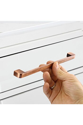 Badem10 Gölcük Oval Metal Eskitme Antik Bakır 224 Mm Mobilya Mutfak Çekmece Dolap Kulpu Kulbu Kulpları
