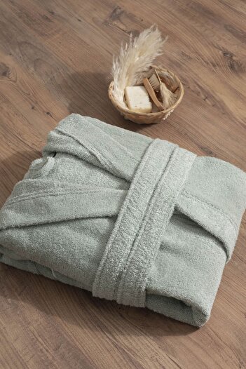 LAVENDIER Line Extra Soft Elegant and Modern Unisex 100% Cotton Bathrobe