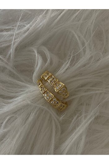 vi store vi jewelry Bvlgri Serpenti Altın Kaplama Yüzük