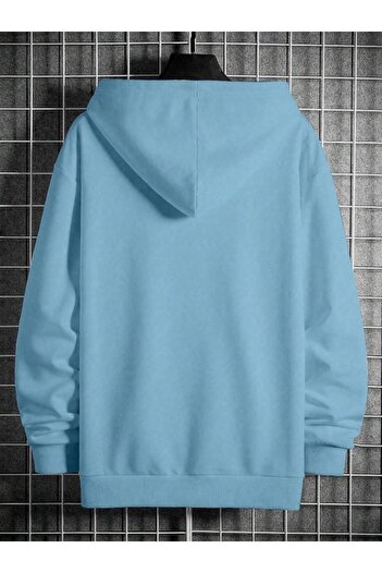 Altamira Ανδρικό φούτερ με κουκούλα Oversize - Baby Blue Originals Printed
