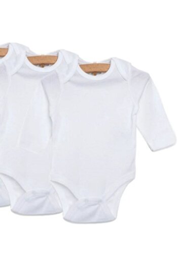 For My Baby Formybaby 5-Piece White Unisex Body Set - Long Sleeve