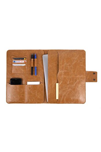 MORCA 13-14 ιντσών Macbook Air Pro Organizer - Χαρτοφύλακας, Τσάντα Laptop και Tablet, Crazy Tan