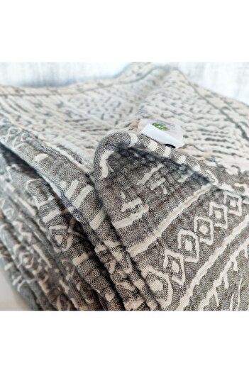 destinyhometex Aztec Patterned 4 Layer Oversize Muslin Pillow Case - 100% Cotton 230X250Cm/2 Pieces 50X70Cm