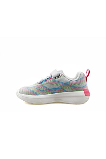 Dudino Pembe Kız Ribbon Renkli Tabanlı Cırt Cırtlı Çocuk Sneaker