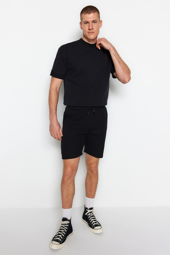 Trendyol Collection 2 egység fekete-szürke rövidnadrág és Bermuda TMNSS23SR00076