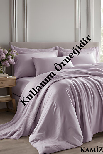 KAMİZ Nevresimlik Kumaş - Çarşaflık Kumaş Lila En:240 Cm