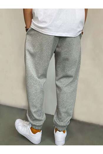 LUMİZA Ανδρικό φούτερ Jogger σε γκρι Slim Fit