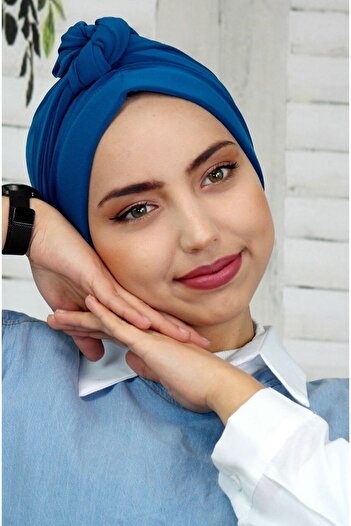 MAVİHOBİ Solid Color Dubai Outer Bonnet Shawl