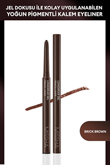 Missha Pürüzsüz Uygulama Sunan Jel  Dokuda Kalem Eyeliner Longwear Gel Pencil Liner (Brick Brown)