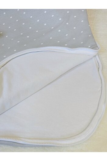 Alpar Tekstil Baby Girl and Boy-Child Bag Sleeping Bag 2.5 Tog - Gray/Polka Dot, Zippered