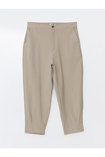 LC Waikiki Comfortable Molded Women's Trousers with Elastic Waist