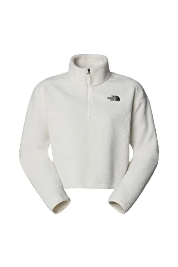 THE NORTH FACE Women's White-Xl Crop High Pleat Fleece Nf0A5Iigqli1