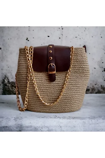 HandmadeSNM Straw Handmade Shoulder Bag - Shoulder Bag, Jute Bag