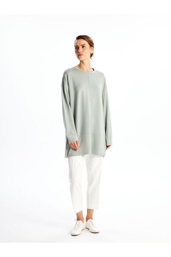 LC Waikiki Women's Tunic - Crew Neck, Solid, Long Sleeve
