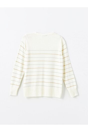 LC Waikiki Crew Neck Striped Women's Knitwear Sweater - W46396Z8